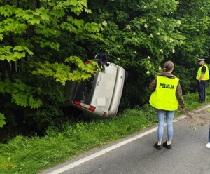 Miejsce zdarzenia drogowego.