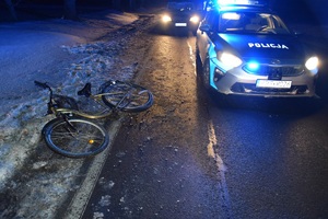 Miejsce zdarzenia drogowego.